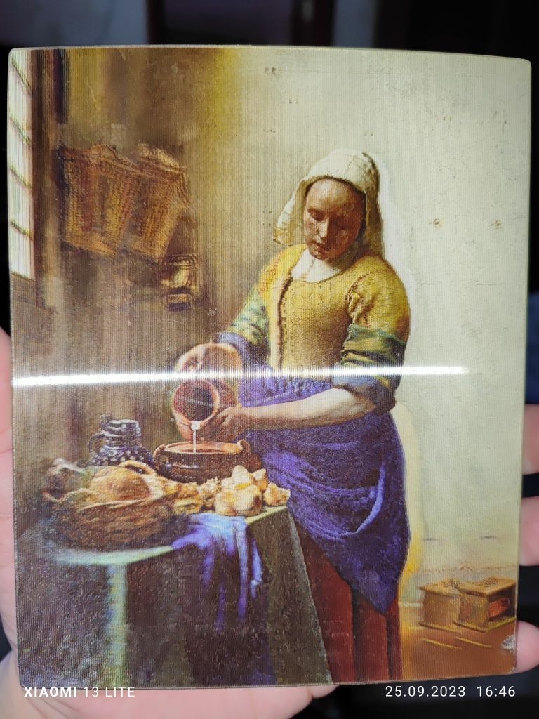 Картина открытка Ян Вермеер