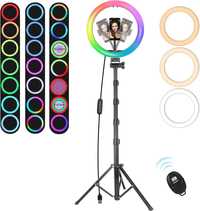 Ring light cu trepied si suport pentru telefon, nou