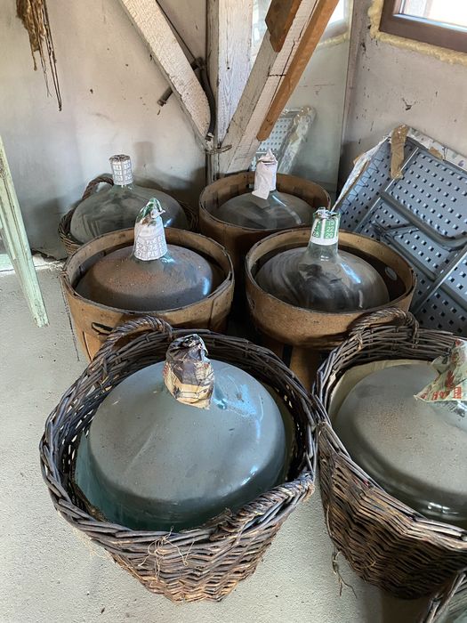 Damigene 50 L cu cos de protectie