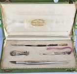 Set de birou Art Nouveau, din argint,