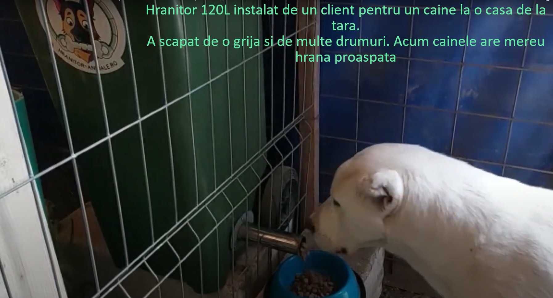 Hranitor/dispenser hrana smart automat 120L caini/pisici