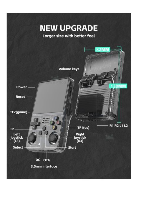 Consola retro portabila R36S 128GB cu jocuri, quad core Cortex-A53 1.5