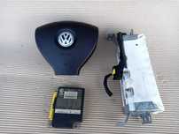 Vw Polo 9N facelift, kit airbag-uri volan pasager ECU plansa bord