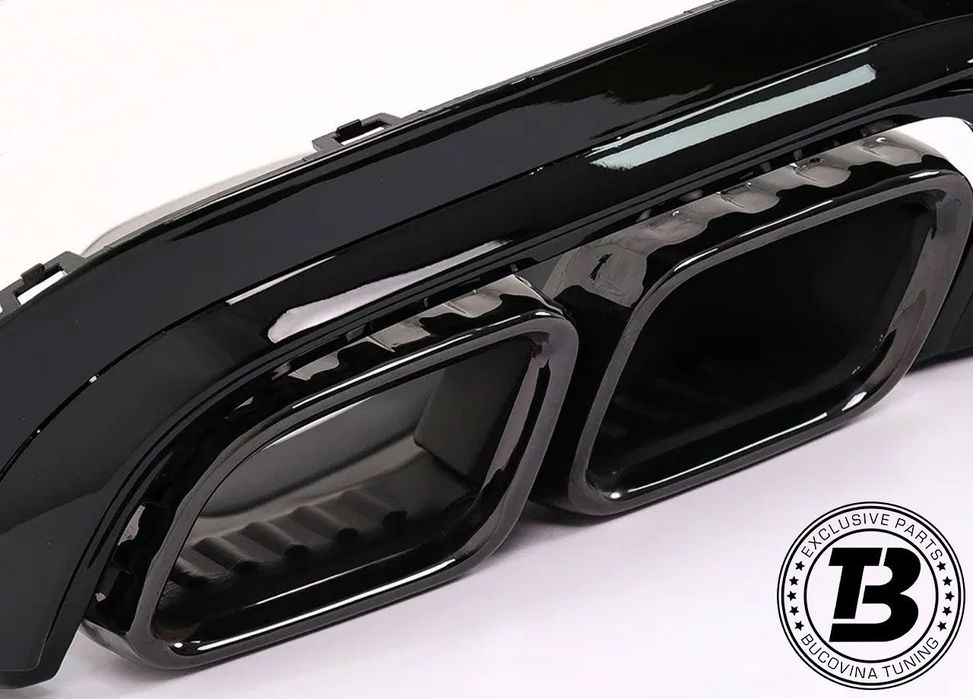 Difuzor Bara Spate cu Ornamente compatibil cu Mercedes E Class W213 Facelift E63 Design