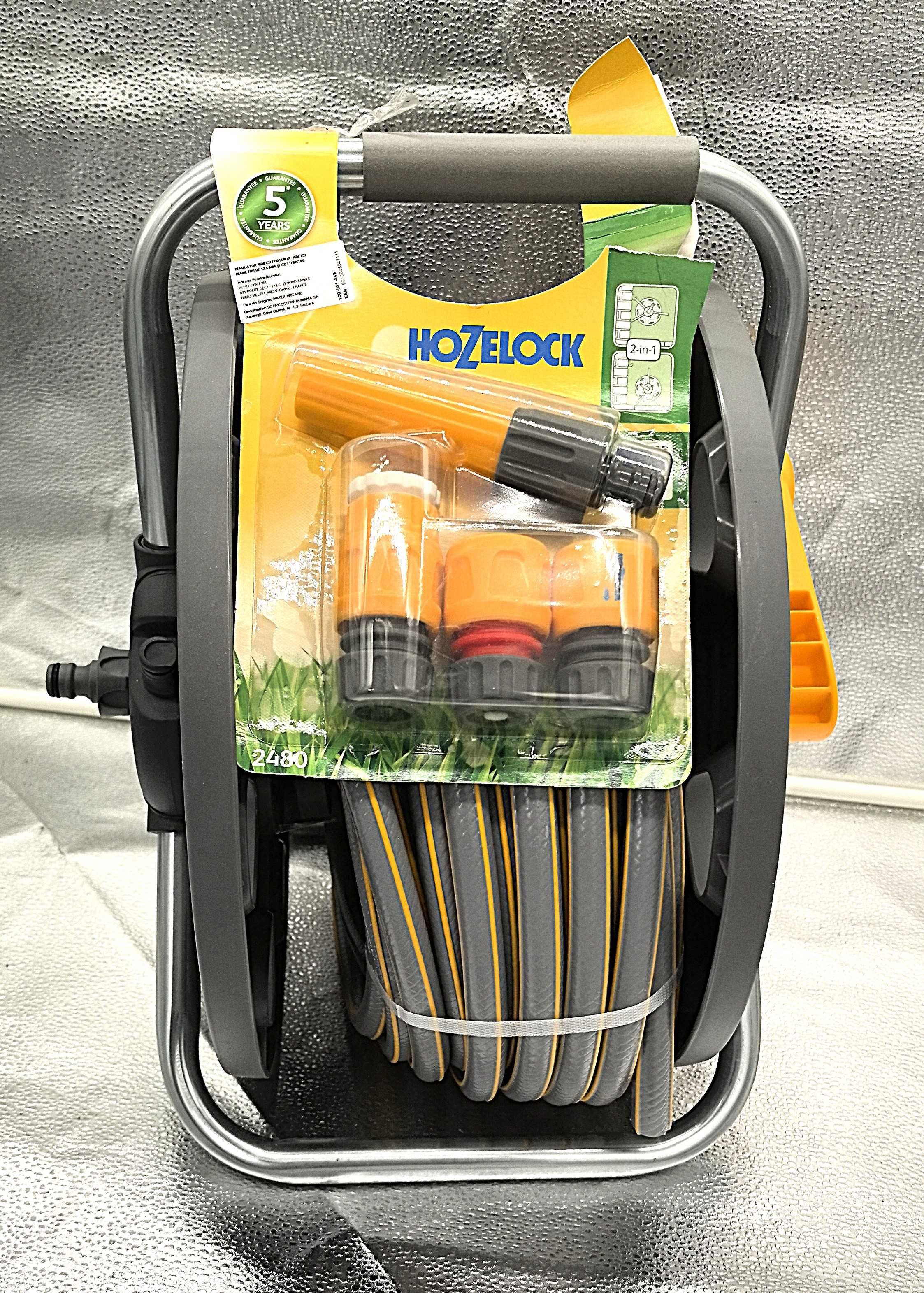 Derulator Hozelock cu Furtun 25m, Gata de Folosit!