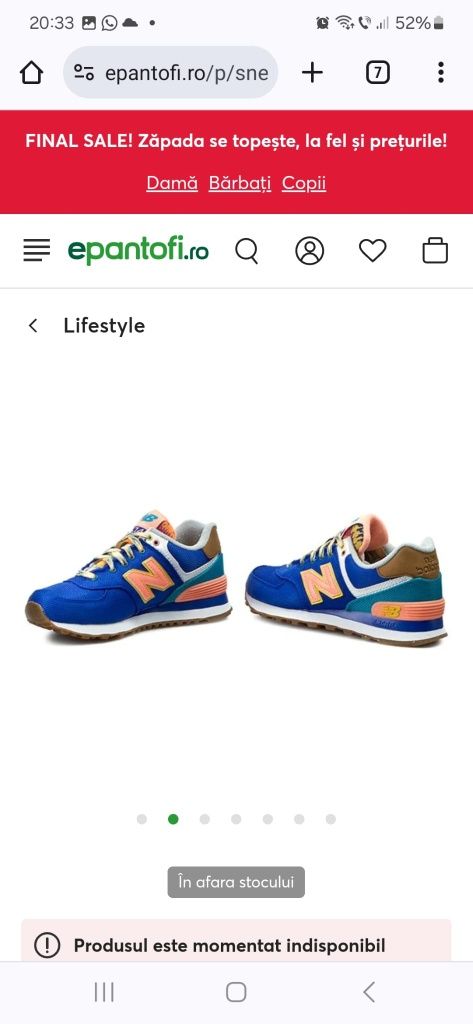 New Balance nr40,5 pret 200