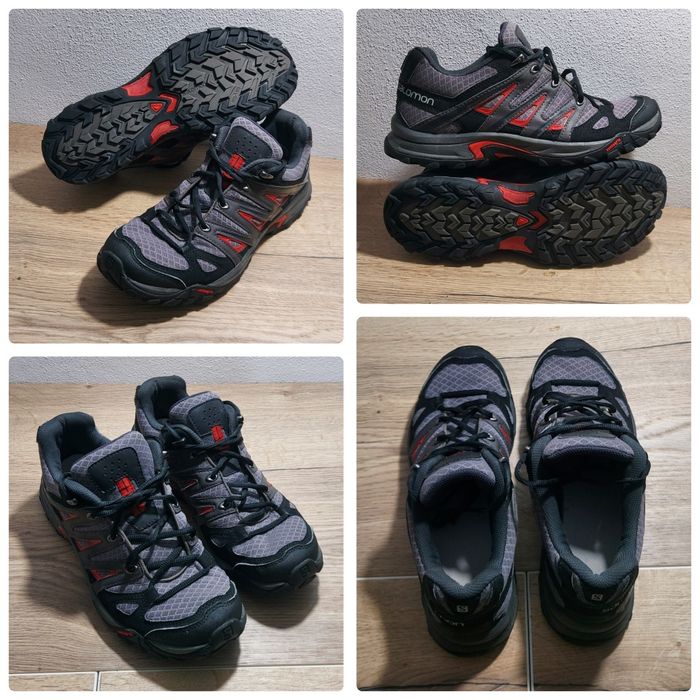 Pantofi drumetie Solomon Eskape Aero, trekking, trail Gri/Rosu, Nr. 40