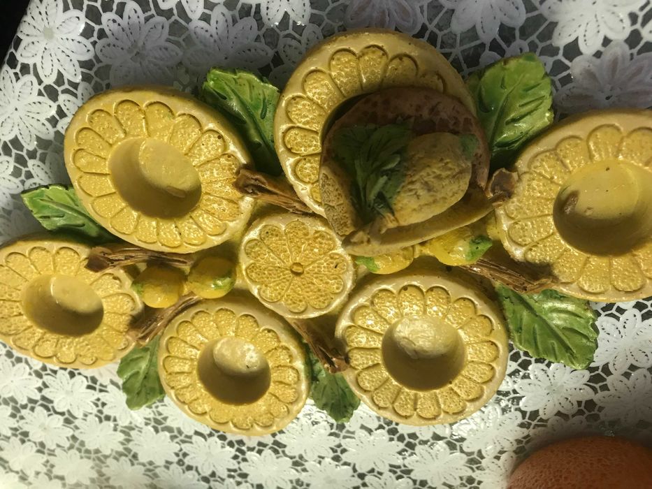 Красив керамичен поднос и малка керамична чинийка от Турция