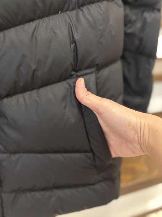 Diesel black puffer jacket with hood