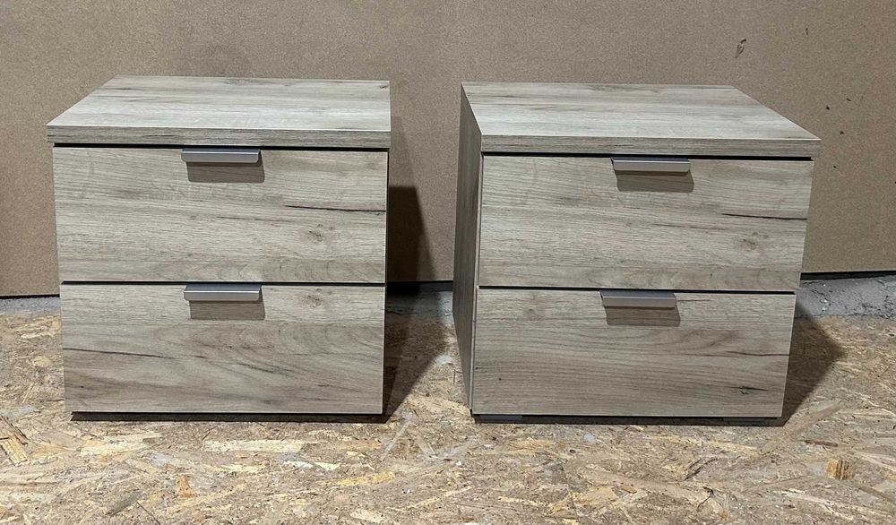 2 buc Noptiera cu 2 sertare; Mic Dulap pentru Dormitor