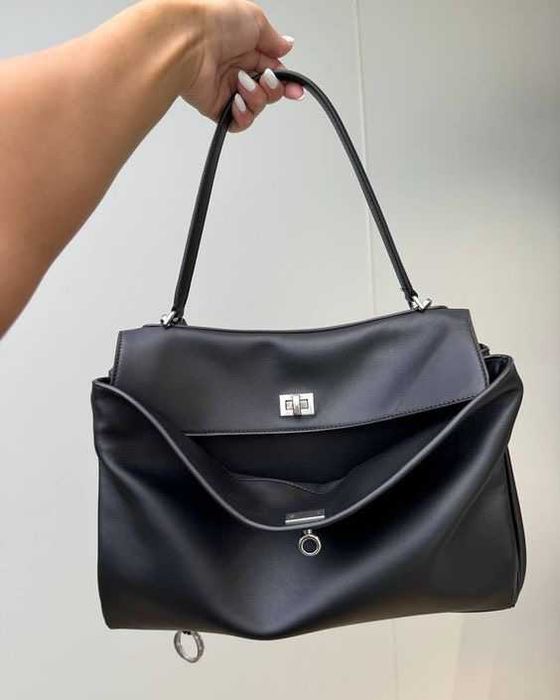 баленсиага родео чанта черна balenciaga rodeo 30cm естествена кожа