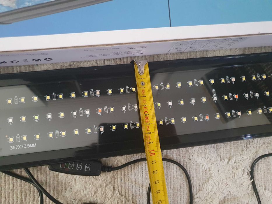 Vand lampa acvariu 10W, 40 cm, RGB Full Spectrum, bracheti extensibili