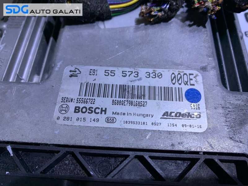 Kit Pornire Calculator Motor ECU Imobilizator si Cip Cheie Opel Insignia 2.0 CDTI A20DTH 160CP 2008 - 2013 Cod 55573330 0281015149 55566722 [L6205]