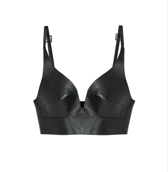 Кожено бюстие/сутиен