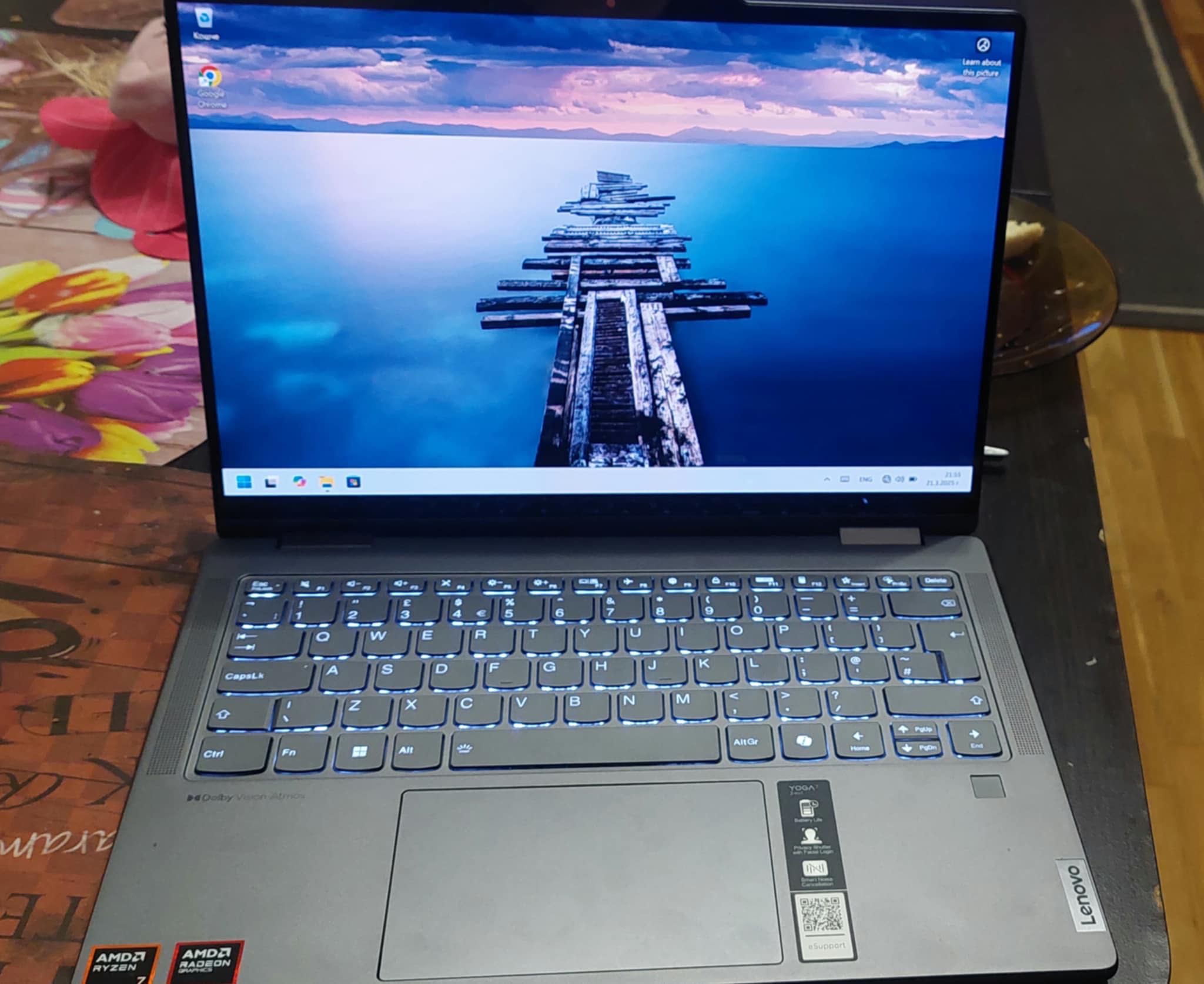 Лаптоп Lenovo Yoga 7 2-in-1 14AHP9, 14.0", Full HD+, тъчскрийн,