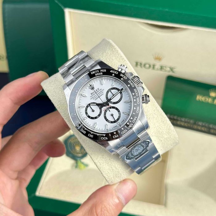rolex daytona 4131 Panda сребро