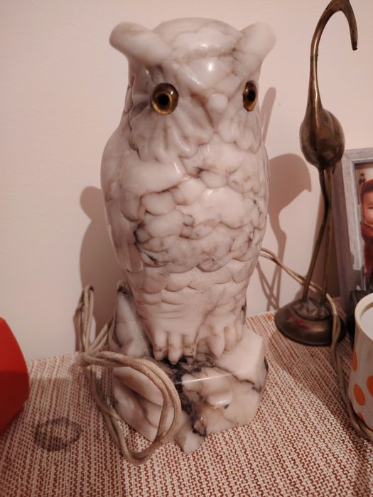 Святилильник ( ночник) СССР рабочий мрамор сова