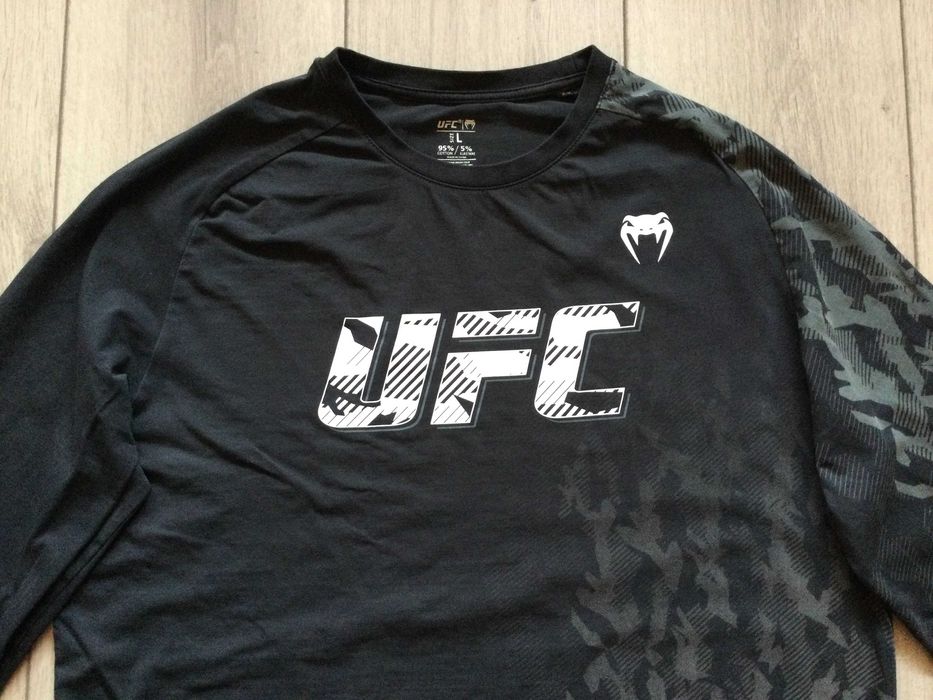 НОВА оригинална черна фланела блуза VENUM x UFC размер L от САЩ