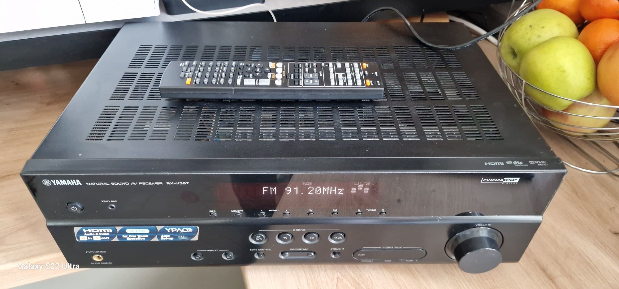 Av Receiver 5.1 YAMAHA rx-v367 cu Hdmi și telecomanda