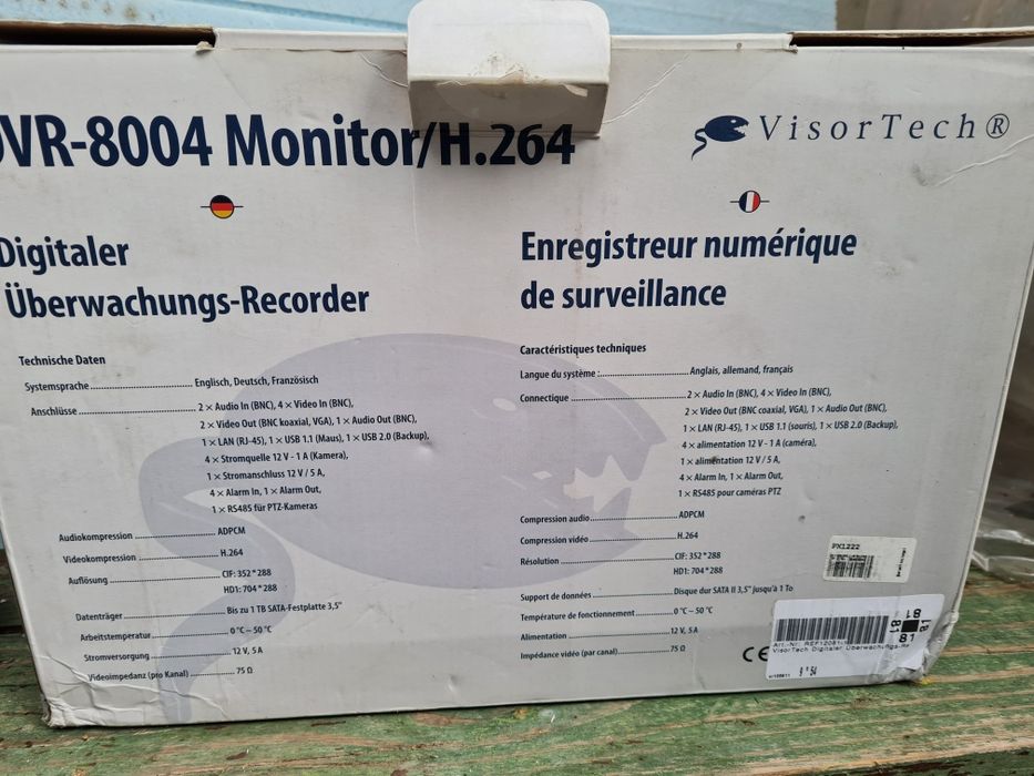 Dvr cu 4 camere supraveghere