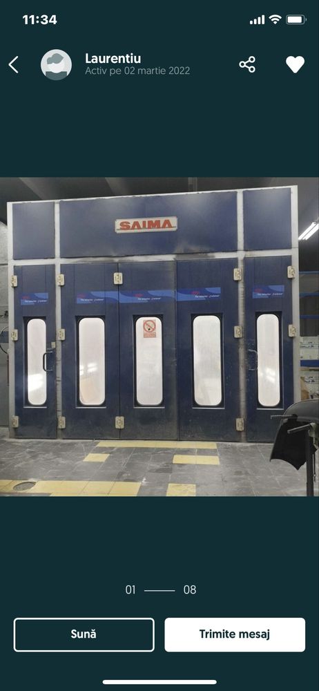 Cabina vopsit SAIMA GAMA 8m/4,6/4