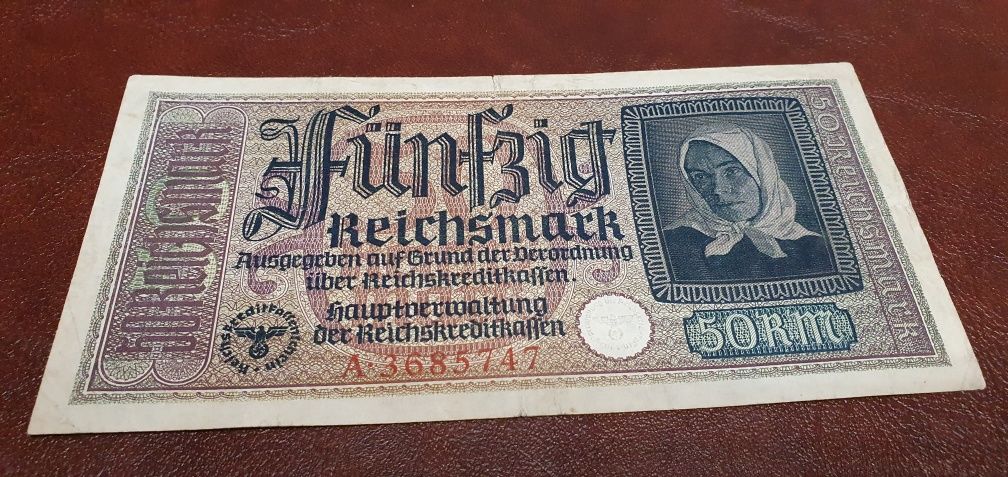 Bancnota Germania 50   Reichsmark.