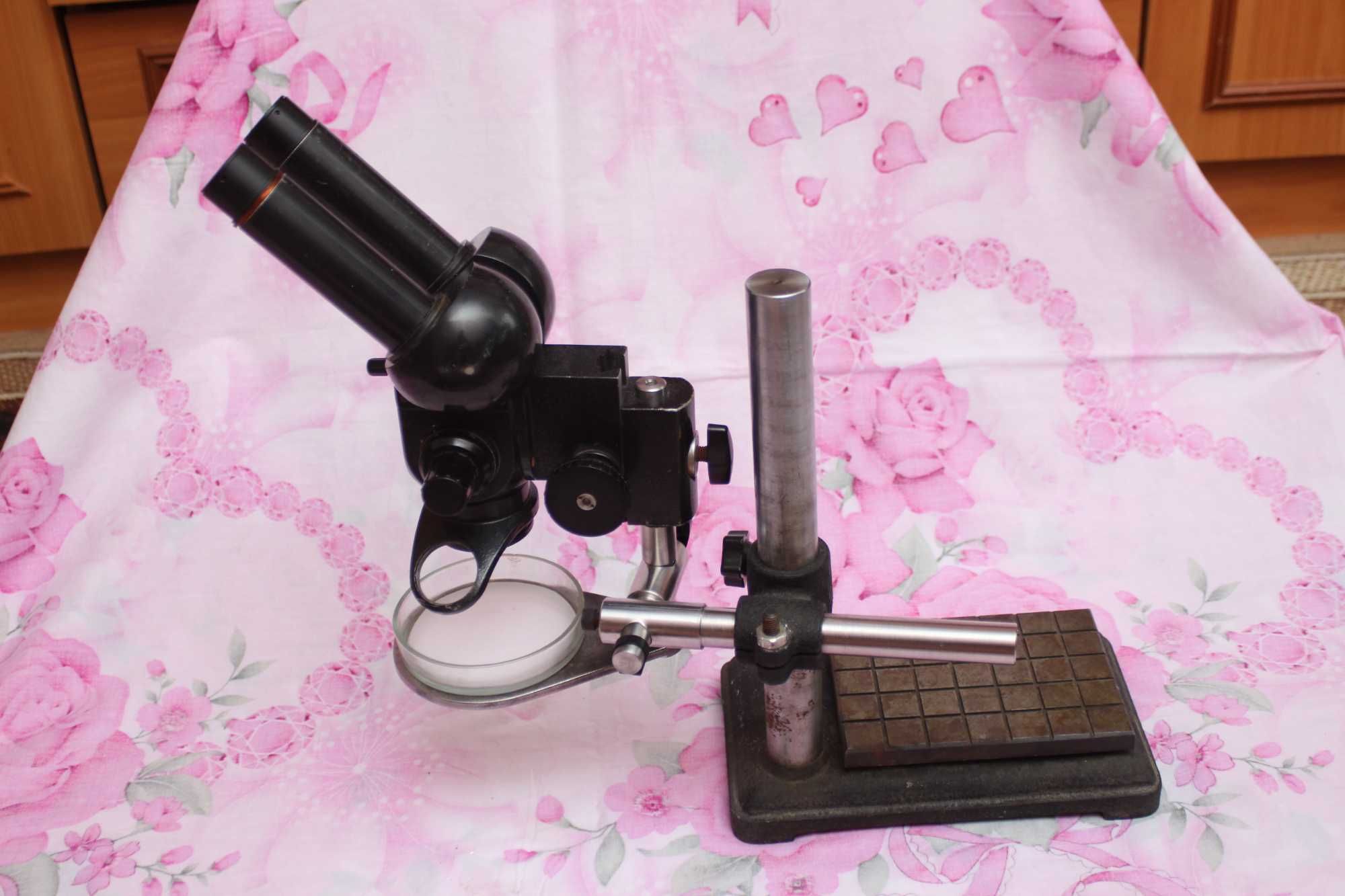 Стереоскопический микроскоп МБС-2, универсальный 3D штатив и тилт-шифт