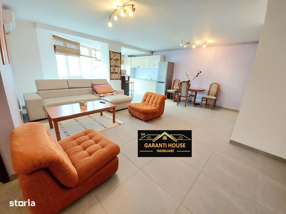 Bloc nou, apartament cu 3 camere, 95 mp, mobilat, parcare, 570€/Luna