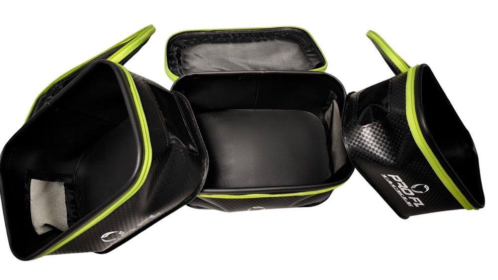 Set 3 cutii PRO FL cu capac feeder Eva
