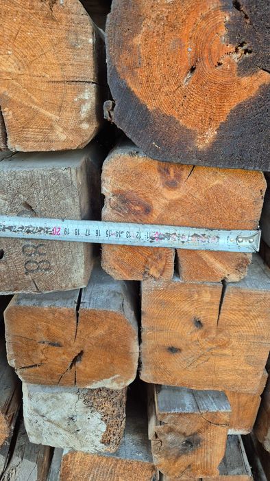 115 годишни греди от червен бор, 15х15см, 8м дължина