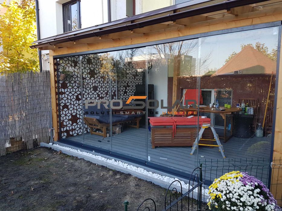 Pergola terasa/ inchideri sticla securizata/ghilotina/armonica MARISEL