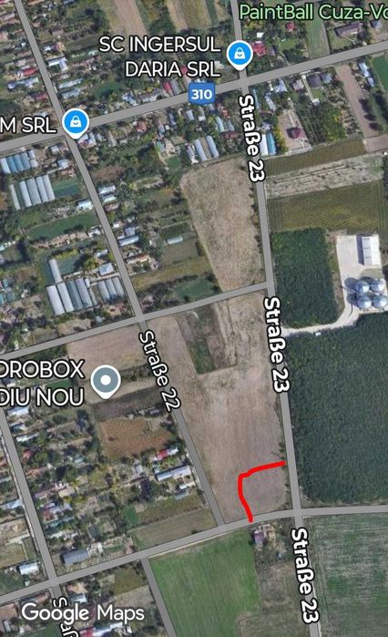 Teren de vanzare in localitatea Cuza Voda jud. Calarasi