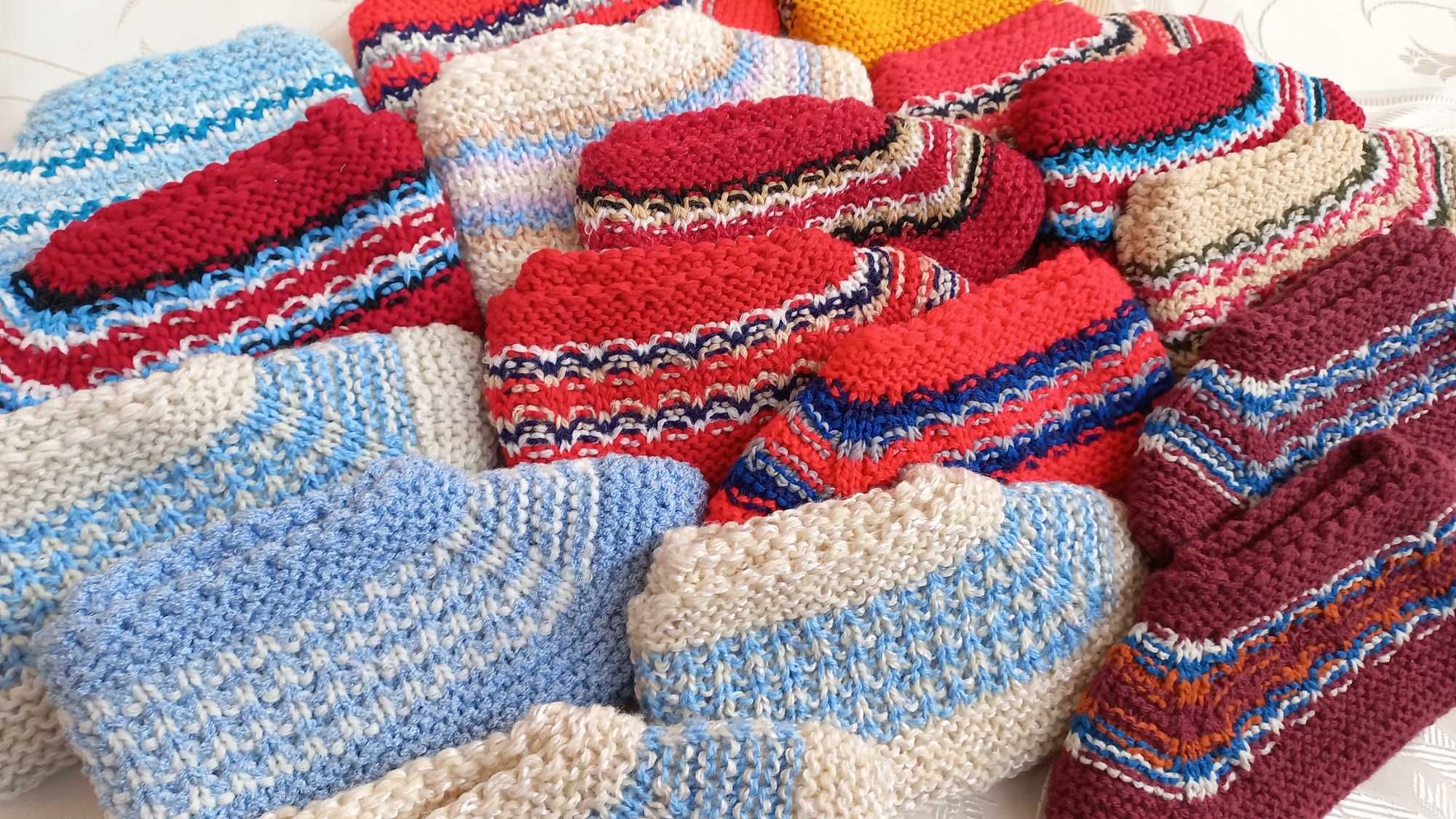 Топли домашно плетени терлици детски и други размери