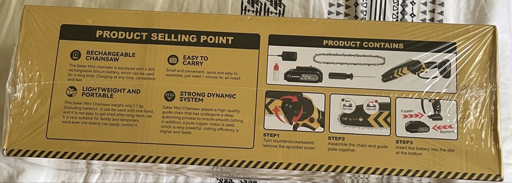 saker mini drujba cu doua baterii