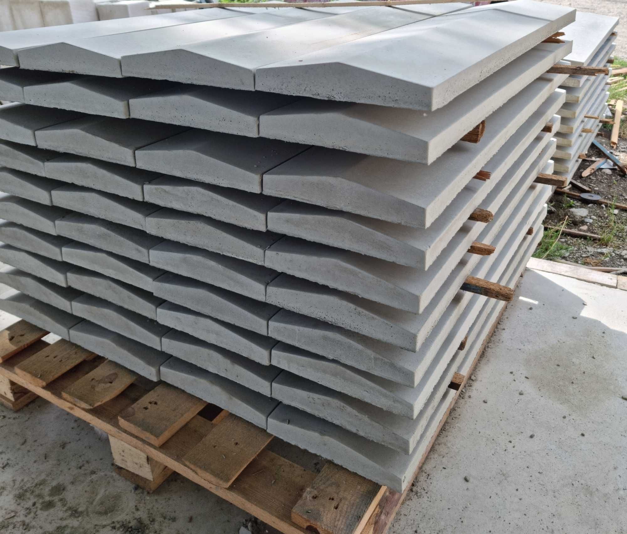 Capace/coame de beton pentru soclu de gard 1 m