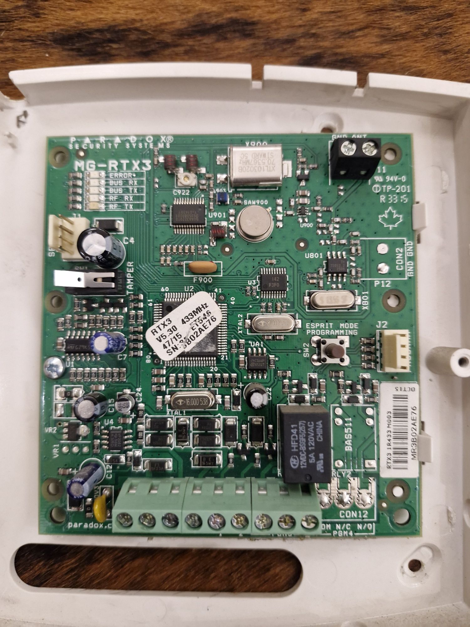 Paradox RTX3 433MHZ