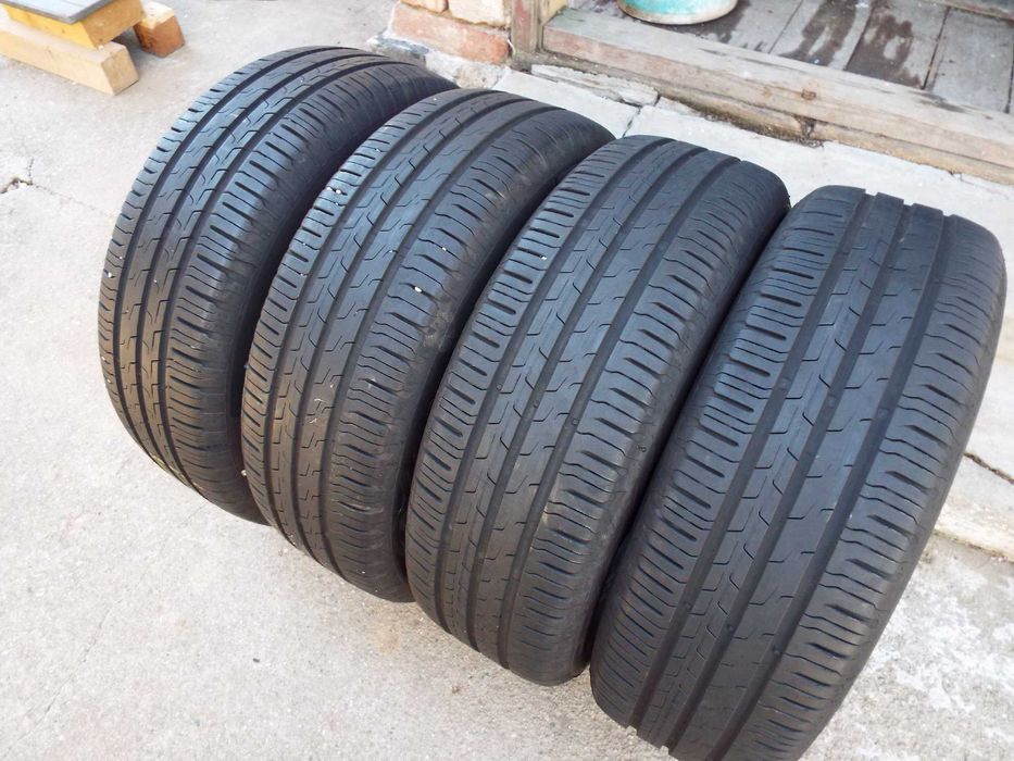 vand 4 anvelope de vara 195/65/15 continental ecocontact 6 aproape noi