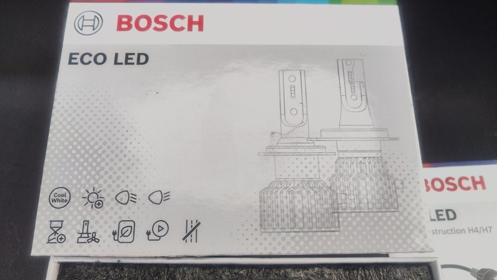 Крушки Bosch eco led h7 и H4 15w