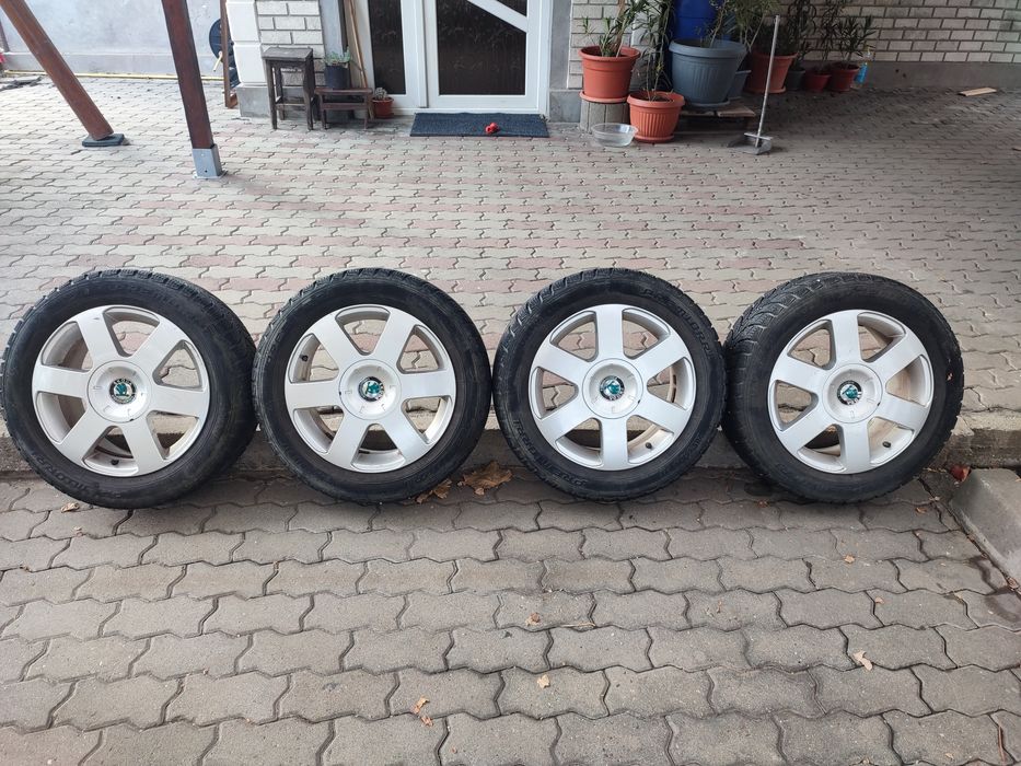 Jante aliaj Skoda cu anvelope de iarna