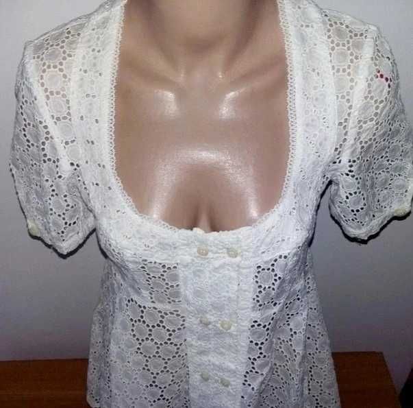 GF Ferrè bluza alba broderie