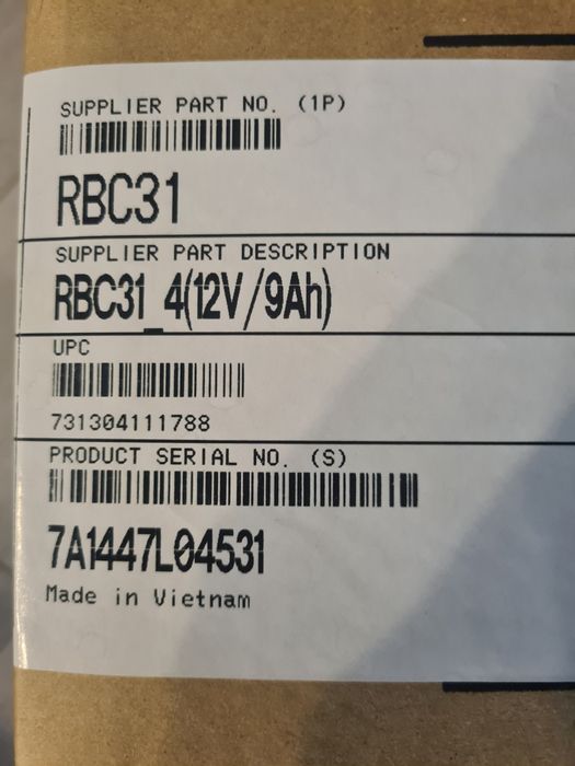 Acumulator UPS APC RBC31