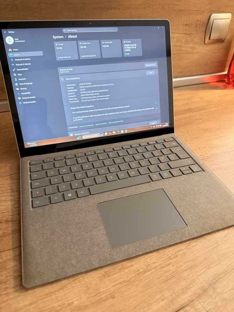 Microsoft Surface Laptop 13.5” Touch
