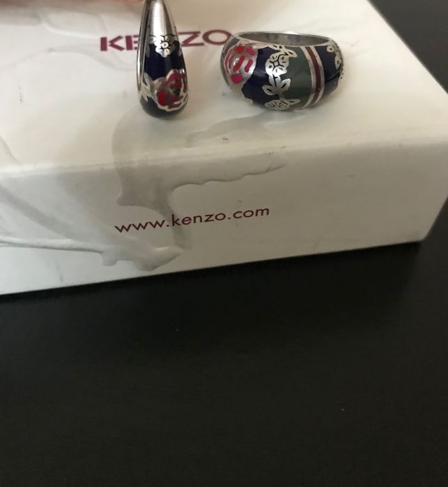 Серьги и кольцо Kenzo оригинал