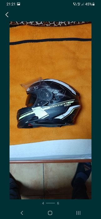 Scorpion exo 510 air pompita S 56 cm ochelari casca moto motocicleta