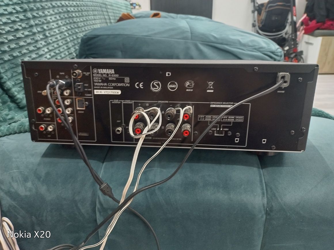 Amplificator Yamaha rs 300 + monitoare bose 180w rms 110 fb