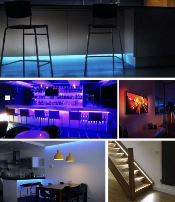 Kit Banda Led Rgb 5 metri multicolor telecomanda