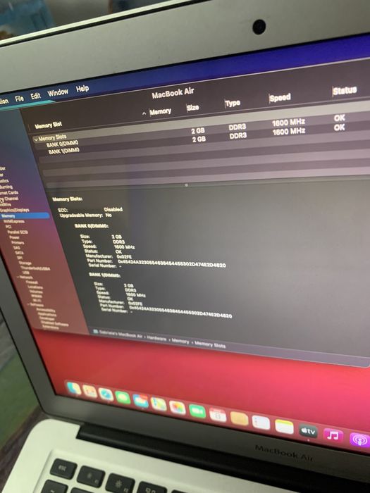 Vand Macbook Air  13-inch