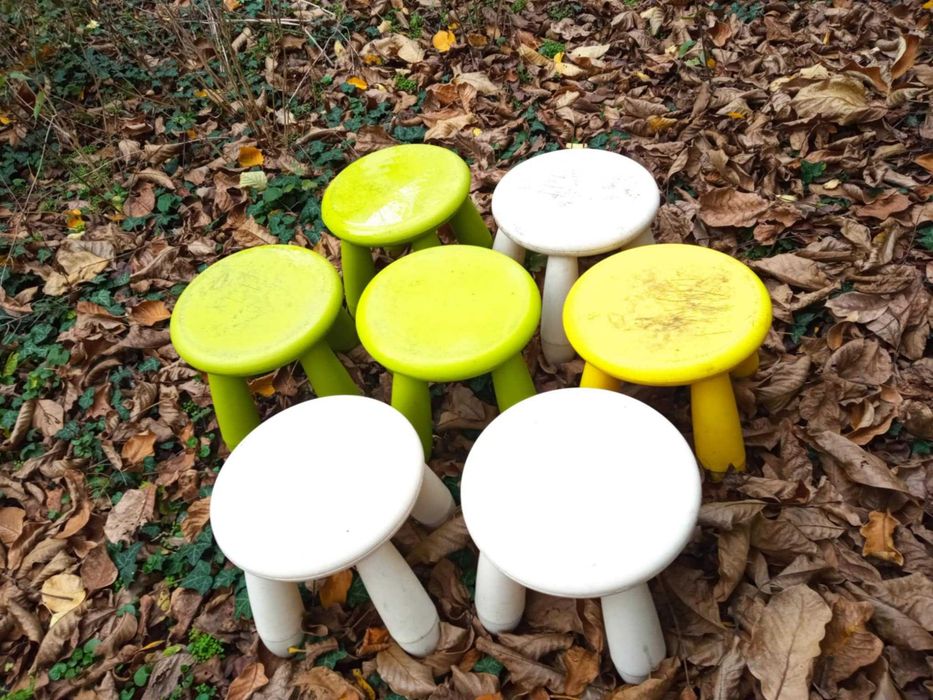 7 бр. Детско столче-табуретка MAMMUT (ikea)