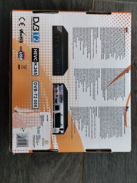 TV Tuner DVB-T2 Uuvision HEVC H.265, Full HD, cu YouTube