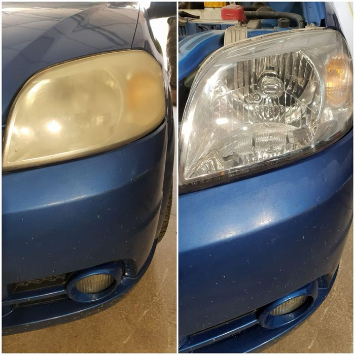 Polish faruri/ polimerizare 50 lei farul